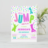 Let's Jump & Play Kids Birthday Invitation 招待状 (スタンド正面)
