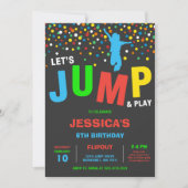 Let's Jump & Play Kids Birthday Invitation 招待状 (正面)