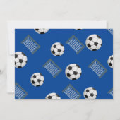 Let's Kick It Rookieサッカー写真1st Birthday 招待状 (裏面)