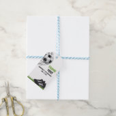 Let's Kick up the fun!, Cute Soccer Birthday ギフトタグ (より糸付き)