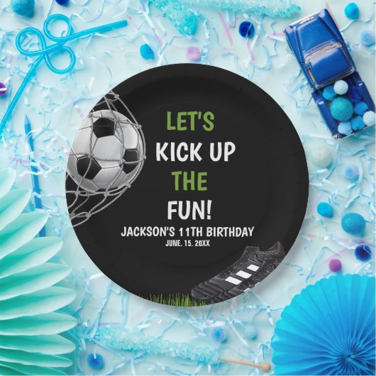 Let's Kick up the fun!, Fun Soccer Birthday ペーパープレート (パーティー)
