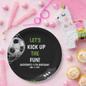 Let's Kick up the fun!, Fun Soccer Birthday ペーパープレート (パーティー)