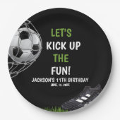 Let's Kick up the fun!, Fun Soccer Birthday ペーパープレート (正面)
