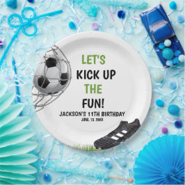 Let's Kick up the fun!, Fun Soccer Birthday ペーパープレート