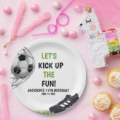 Let's Kick up the fun!, Fun Soccer Birthday ペーパープレート (パーティー)