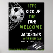 Let's Kick up the fun!, Funny Soccer Birthday ポスター (正面)