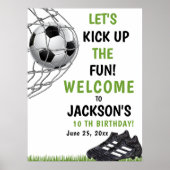 Let's Kick up the fun!, Funny Soccer Birthday ポスター (正面)