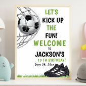 Let's Kick up the fun!, Funny Soccer Birthday ポスター