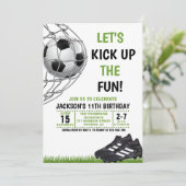 Let's Kick up the fun!, Funny Soccer Birthday 招待状 (スタンド正面)