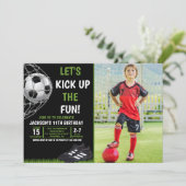 Let's Kick up the fun!, Funny Soccer Birthday 招待状 (スタンド正面)