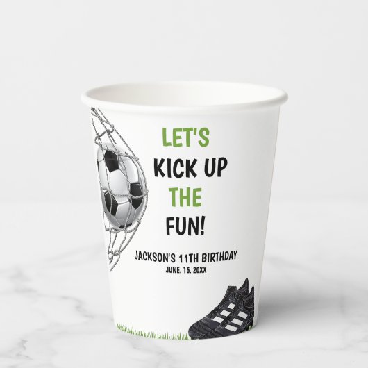 Let's Kick up the fun!, Funny Soccer Birthday 紙コップ (裏面)