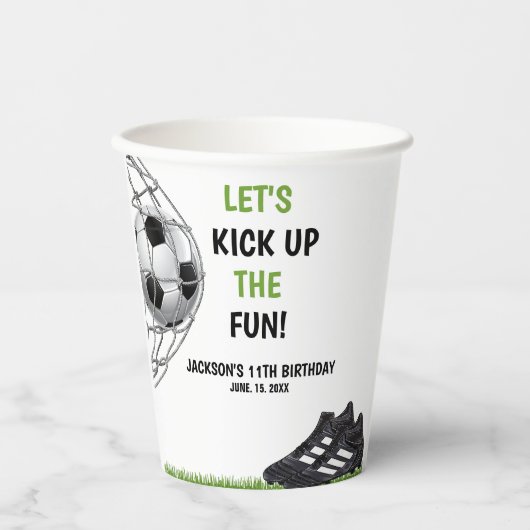 Let's Kick up the fun!, Funny Soccer Birthday 紙コップ (正面)