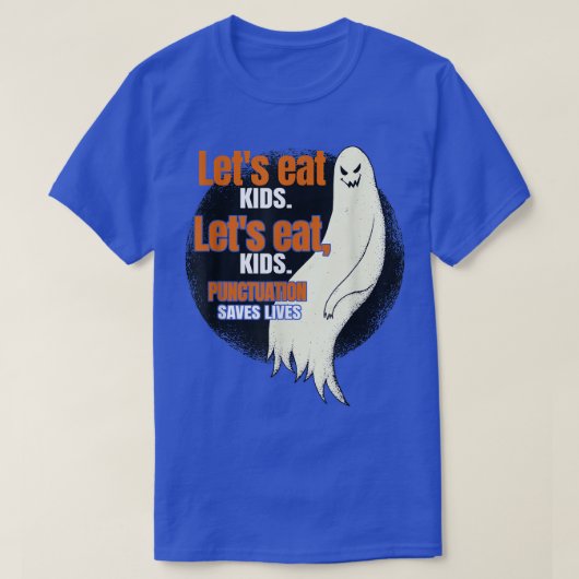 Let's Kids 食べ Punctuationの先生救Hal Tシャツ (デザイン正面)