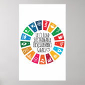 Let's Lead UN SDG Sustainable Development Goals ポスター (正面)