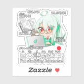 Let's Learn Japanese! 日本語を勉強しよう! シール (シート)