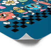 Let's Learn Today Retro Back To School Teacher Mot ポスター (角)