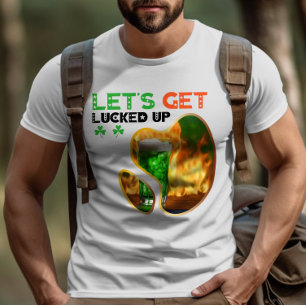 Let's Lucked Up - Green Glow Danceパーティー Tシャツ