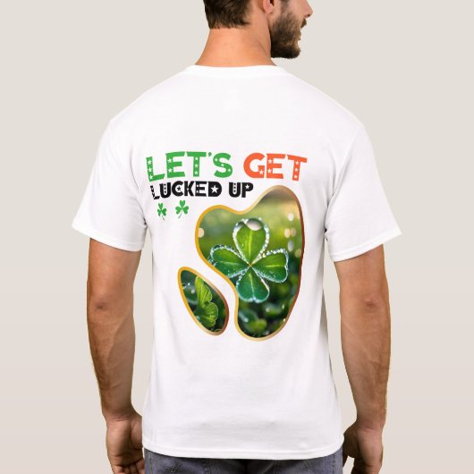 Let's Lucked Up - Leprechaun's Scavenger狩り Tシャツ (裏面)
