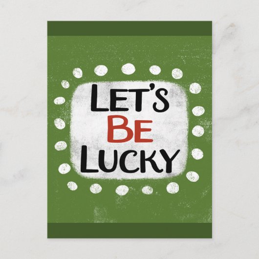 Let's Lucky Postague ポストカード (正面)