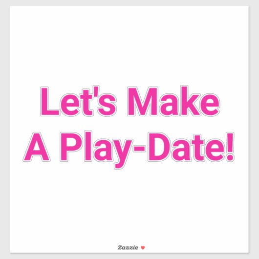 Let's Make A Play-Date Hankamer Artjunkhaus Fun! シール (シート)