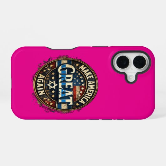 Let's make America great again iPhone 16ケース (裏面横)