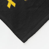 Let's Make Childhood Cancer Extinct Dinosaurs Wear フリースブランケット (角)