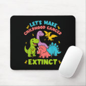 Let's Make Childhood Cancer Extinct Dinosaurs Wear マウスパッド (マウス)