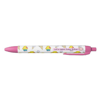 Let's Make Some Notes, Ice Cream Cupcake Pen 黒ボールペン