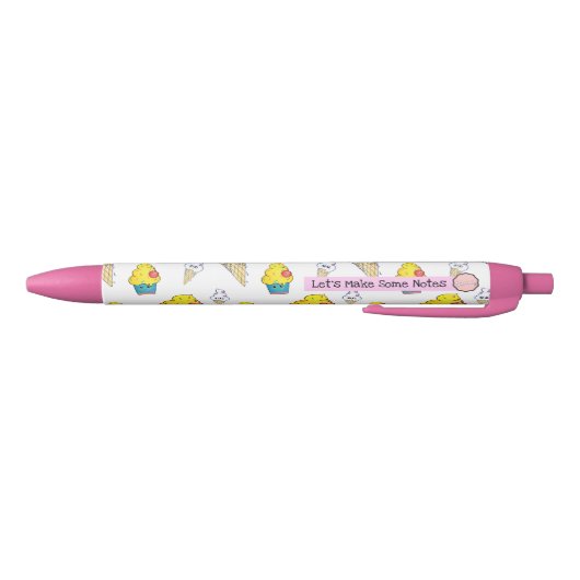 Let's Make Some Notes, Ice Cream Cupcake Pen 黒ボールペン (ボトム)