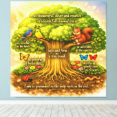 Let's make walls cuddle your soul キャンバスプリント (インサイチュ (ウッドフロア))