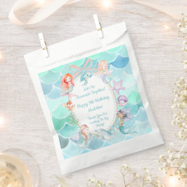 Let's Mermaids Together Mermaidパーティー誕生日 フェイバーバッグ