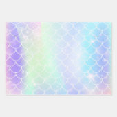 Let's Mermaids Together Mermaidパーティー誕生日 ラッピングペーパーシート (正面2)