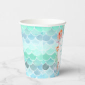 Let's Mermaids Together Mermaidパーティー誕生日 紙コップ (右)