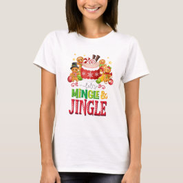 Let's Mingle & JingleクリスマスTシャツ Tシャツ