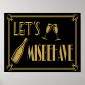 Let's Misshortsパーティーポスタープリントアールデコ ポスター (正面)