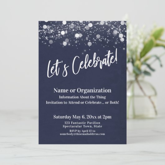 Let's Navy 祝 Light Strings Multipurpose 招待状 (スタンド正面)