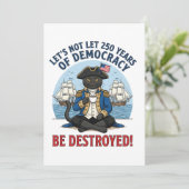Let's Not Let 250th Years Of Democracy 4th of july サンキューカード (スタンド正面)