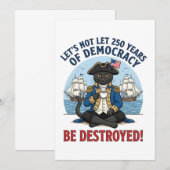 Let's Not Let 250th Years Of Democracy 4th of july サンキューカード (正面/裏面)