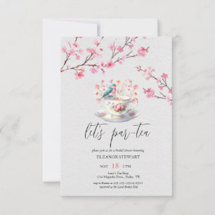 Let's Par-Tea ティーパーティーのご招待 招待状