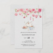 Let's Par-Tea ティーパーティーのご招待 招待状 (正面/裏面)