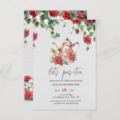 Let's Par-Tea ティーパーティーのご招待 招待状 (正面/裏面)