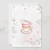 Let's Par-tea Birthday Tea Party Invitation 招待状 (裏面)