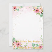 Let's Par-tea Birthday Tea Party Invitation 招待状 (裏面)