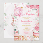 Let's Par-tea Birthday Tea Party Invitation 招待状 (正面/裏面)