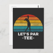 let's par tee ポストカード (正面/裏面)