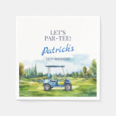 Let's Par-Tee Golf Any Age Birthday スタンダードカクテルナプキン (正面)
