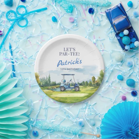 Let's Par-Tee Golf Any Age Birthday ペーパープレート (パーティー)