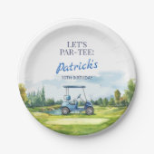 Let's Par-Tee Golf Any Age Birthday ペーパープレート (正面)
