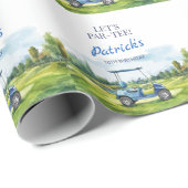 Let's Par-Tee Golf Any Age Birthday ラッピングペーパー (ロールコーナー)