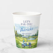 Let's Par-Tee Golf Any Age Birthday 紙コップ (裏面)